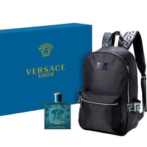 versace backpack parfum set|Versace backpack gift with purchase.